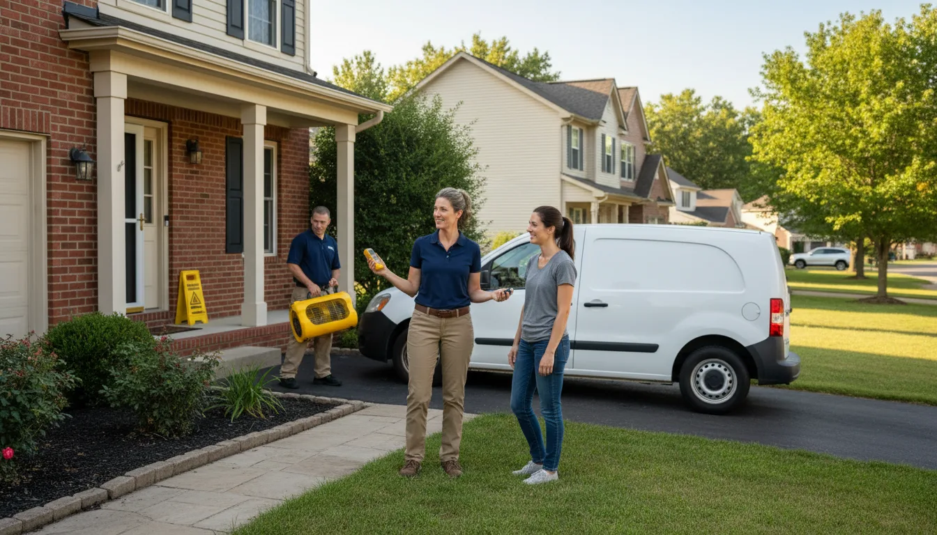 Residential water damage restoration in Custer, SD